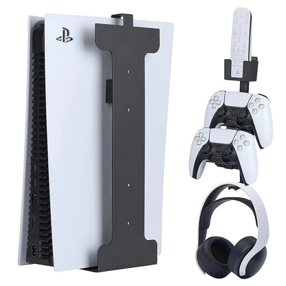 PS5 Game Console Universal Wall Mount Storage Bracket Game Handle Headphone Hanger PS5 Host Bracket Game Controller Accessories