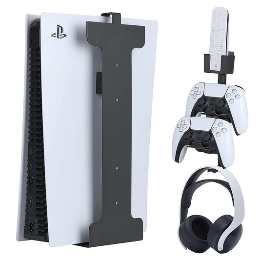 PS5 Game Console Universal Wall Mount Storage Bracket Game Handle Headphone Hanger PS5 Host Bracket Game Controller Accessories