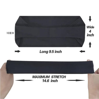 Men Women Sports Headband Sweatband Stretch Elastic Gym Fitness Running Yoga Headwrap Breathable Quick-dry Absorbent Hair Bands