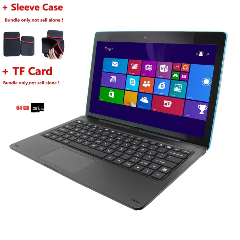 11.6''Tablet PC 2IN1 With Docking Keyboard 2GB DDR+64GB Windows 10 WIFI G12 Touching Screen1366*768 IPS Dual Camera