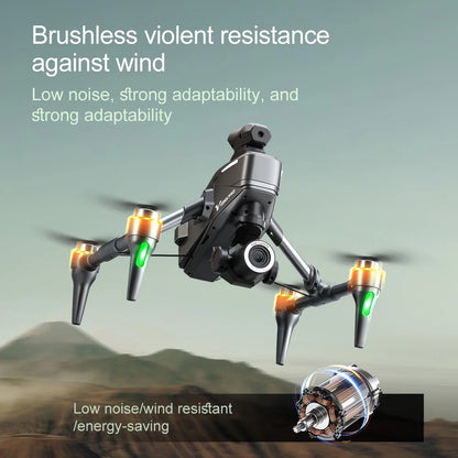 Original V196 Drone 8K Professional HD Dual Camera 5G Wifi 360° Obstacle Avoidance Brushless Foldable Quadcopter RC Drone Toy