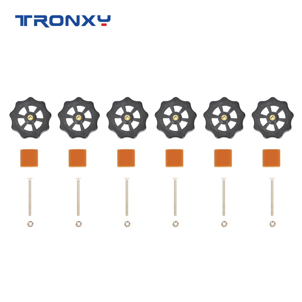 Tronxy Hand Twist Leveling Nuts High Temperature Silicone Solid Spacer Hot Bed Leveling Column 3D Printer Parts