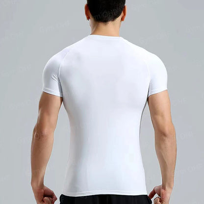 Men Gym Fitness Workout Tights Sport Jersey Athletic Running Shirt Compression Long Sleeve T Shirt Men Elastic Training T-shirt