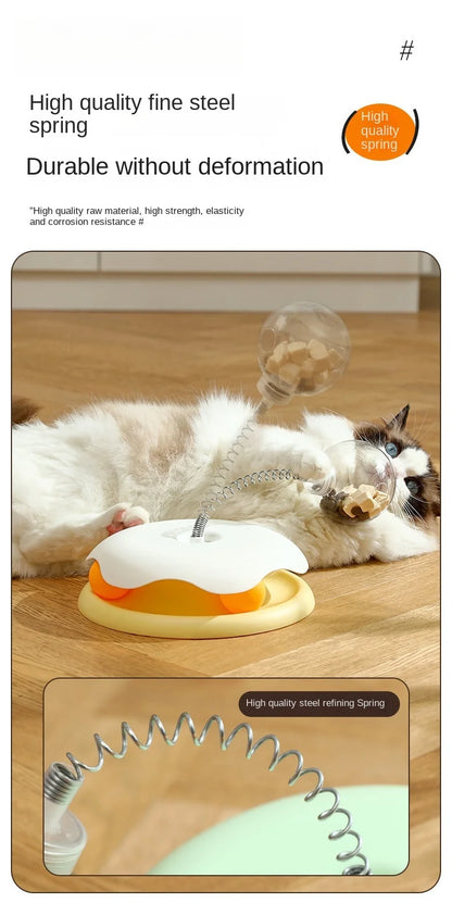 Cat Puzzle Food Leaking Ball Toy Cat Dog Interactive Treat Leaking Toy Catnip Slow Cat Dog Feeder Fun Pet Products Accessories