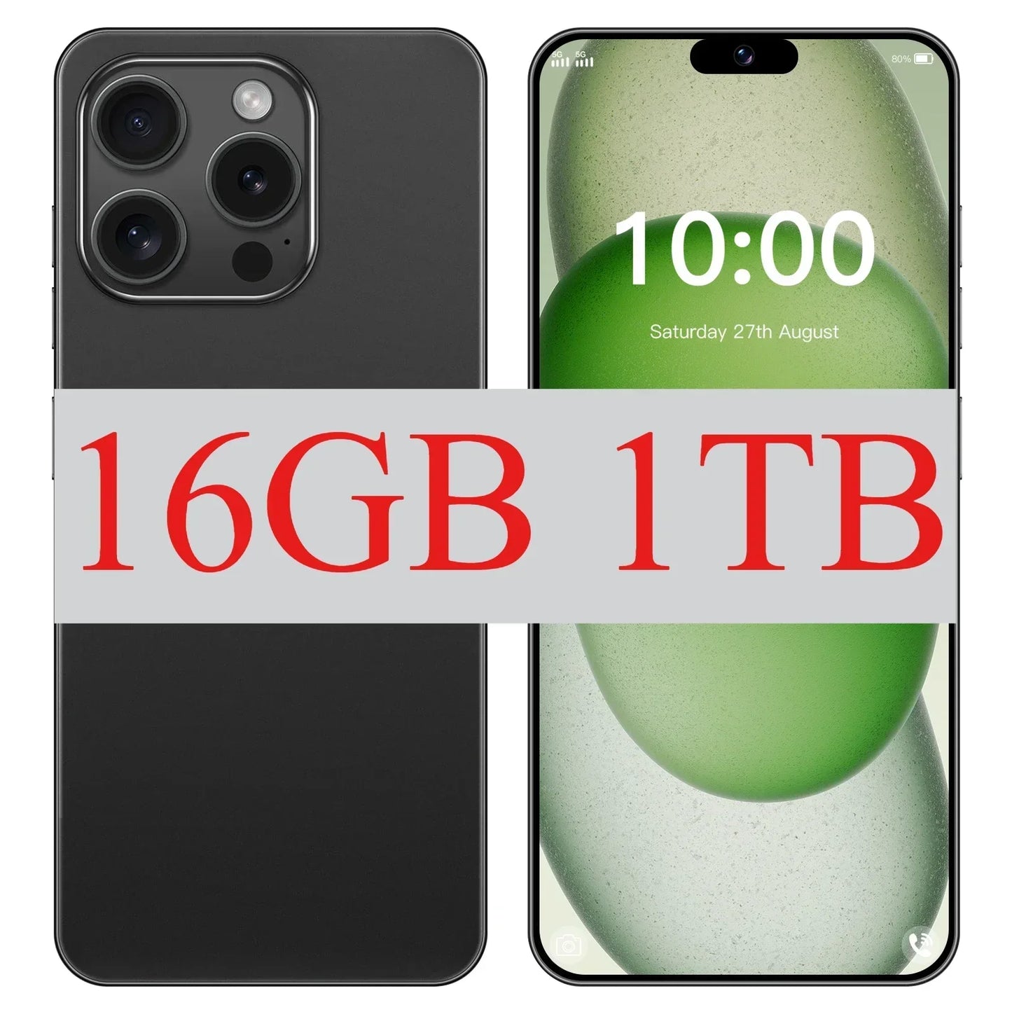 Brand New Original 16GB+1TB for Mobile Phones 6.8 Inch XS15 Pro Full Screen 4G 5G Cell Phone 6800mAh Smartphone Global Version