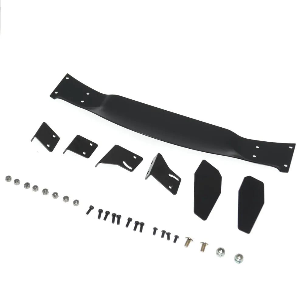 Aluminum Alloy Wing Set Body Rear Spoiler for Tamiya TT01 TT02 HSP 1:10 on Road Racing Drift Vehicle