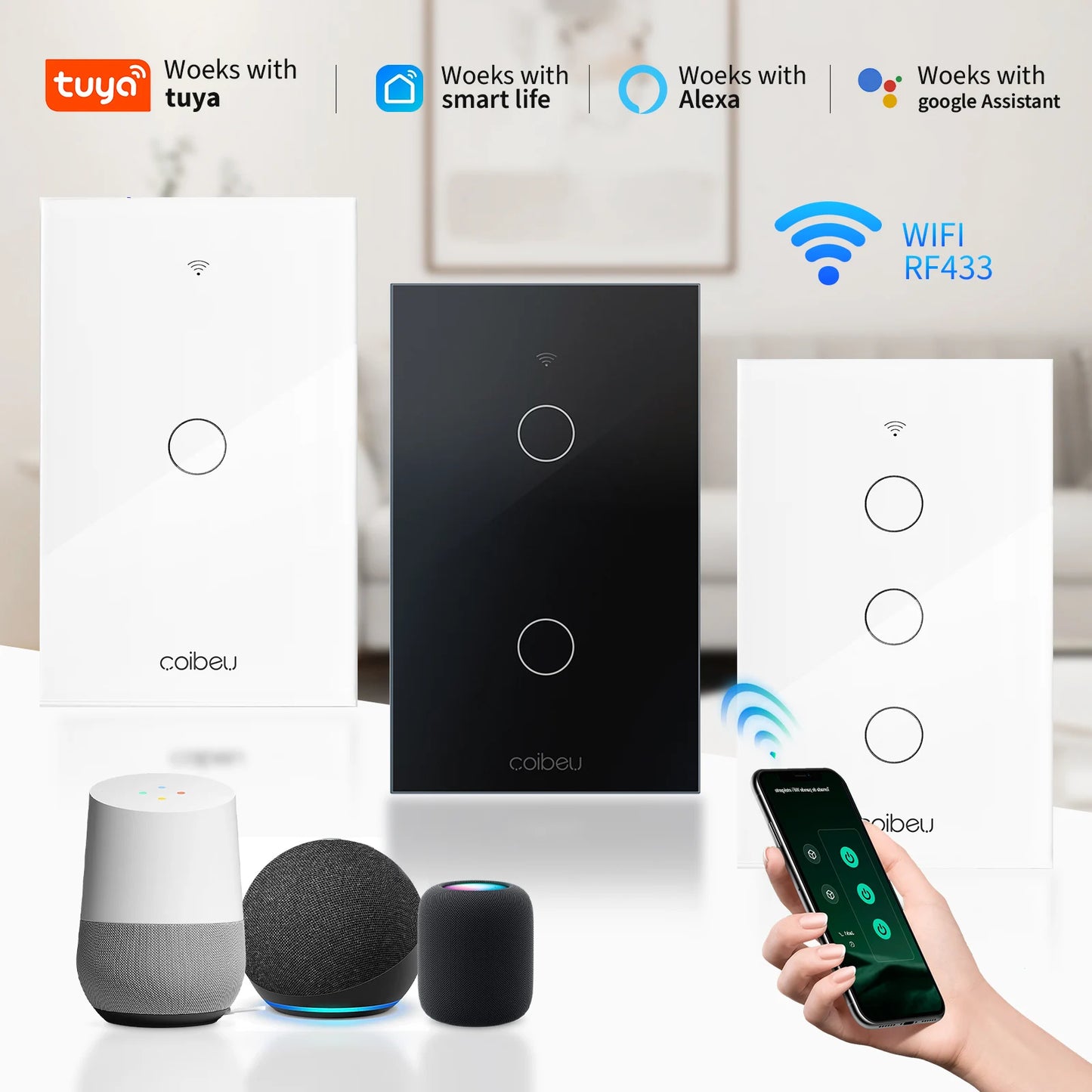 Smart WiFi interuptor socket, Smart WiFi switch, Tuya, Alexa, smart home automation, from Brazil,