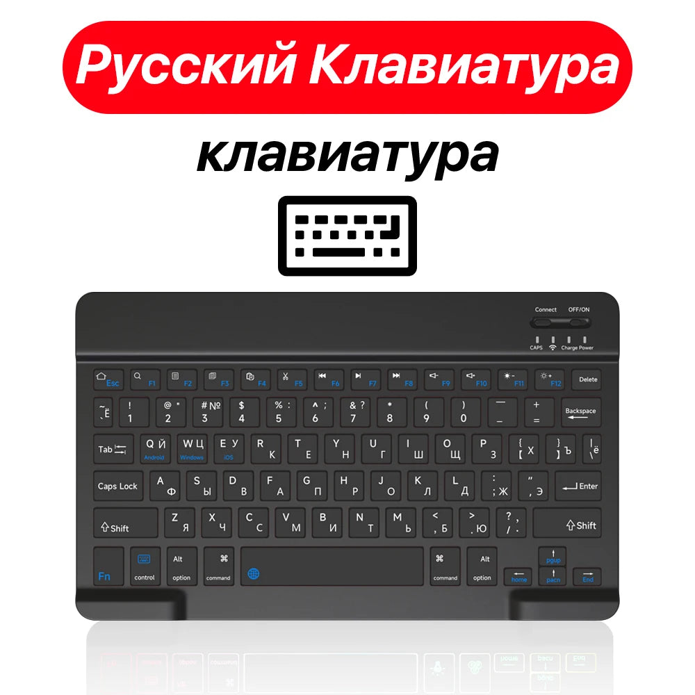 CASEPOKE For iPad Xiaomi Samsung Huawei Tablet Phone Bluetooth Keyboard and Mouse Mini Wireless Keyboard Android IOS Windows