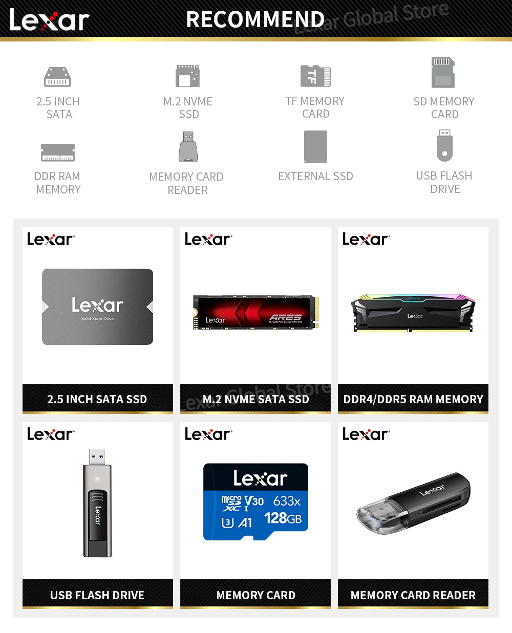 Lexar ssd nvme m2 NQ790 Solid State Drives Interface Protocol PCIe4.0x4 2TB 1TB Gaming Entertainment SSD for PC/Laptop/PS5