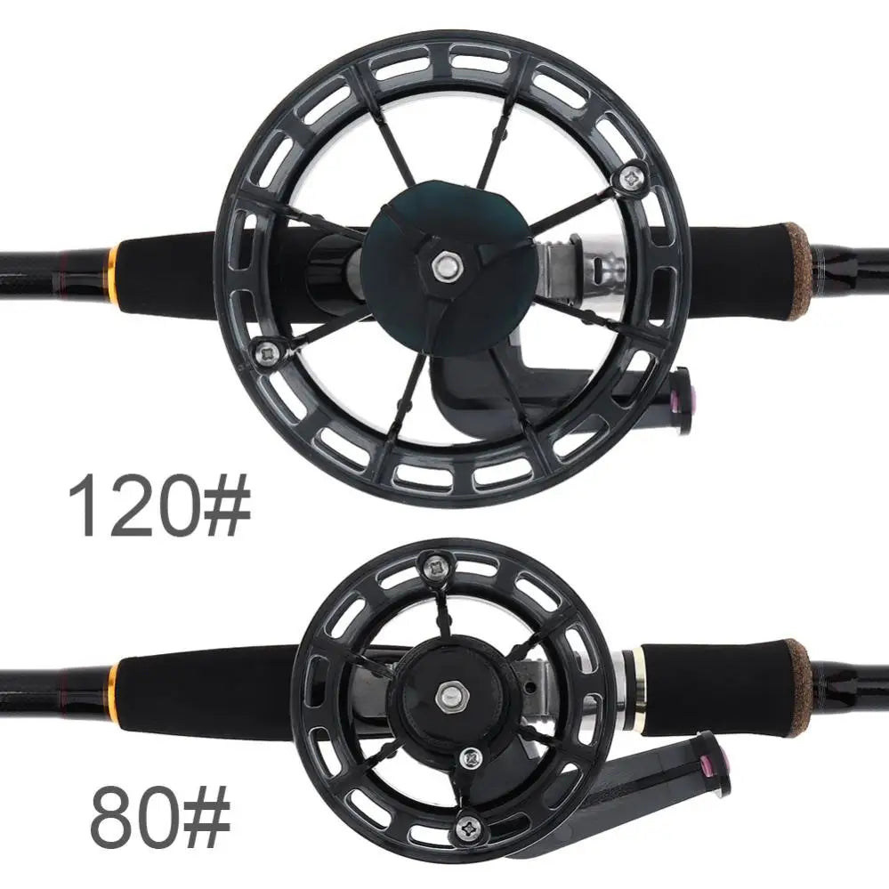 Ultralight 80# 120# Fishing Reel ABS Plastic Former Ice Fishing Wheel Long Shot Ceramic Fishing Line Outlet Easy Fishing