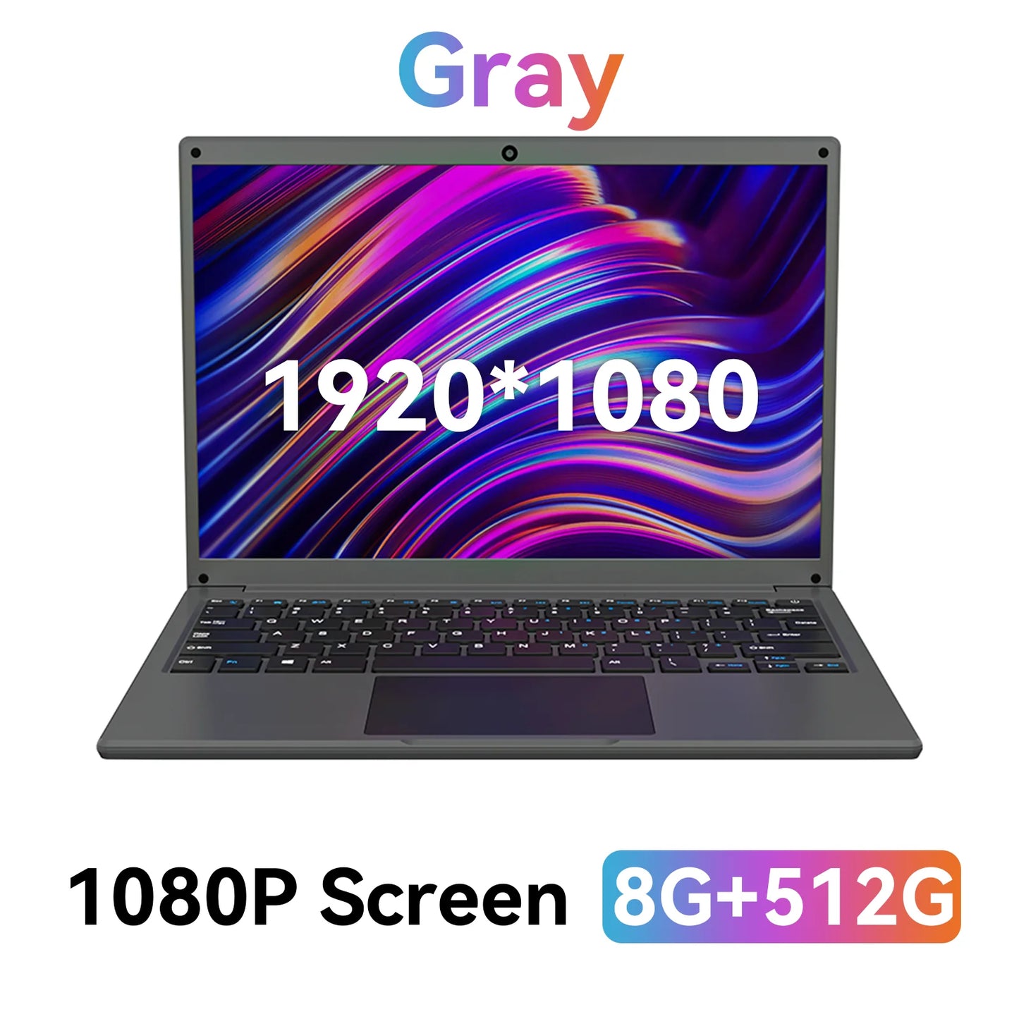 Adreamer Laptop 13.3 Inch Portable Laptops Low Price With Intel CPU 2.5K FHD IPS 8GB 1T SSD  2.5K FHD Display Notebook