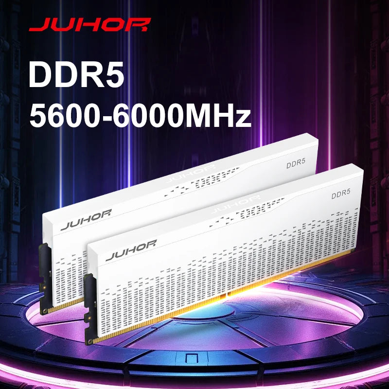 JUHOR DDR5 RAM 16GB 32GB 5600MHz 6000MHz 6400MHz 6800MHz 7200MHz  DIY Computer Gaming Desktop Memory