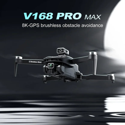 For Xiaomi V168 Drone 8K 5G GPS Professional HD Aerial Photography Dual-Camera Omnidirectional Obstacle Avoidance Drone