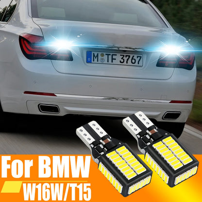 2pcs W16W T15 921 912 LED Canbus Reverse Light Bulb Car Back Up Lamp For BMW E90 F10 E87 E60 F13 F01 F02 F03 F04 E89 Z4 Roadster