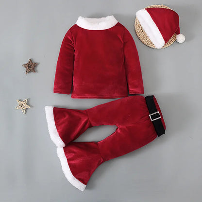 2024 Green Elf Girls Christmas Costume Festival Santa Clause for Toddler New Year Kids Baby Clothing Set Fancy Xmas Party Outfit