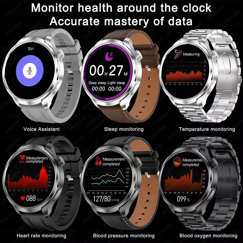 2024 For XIAOMI Android New 1.85 Inch HD Bluetooth Call Smart Watch Men Sports Fitness Tracker Heart Monitor Compass Smartwatch