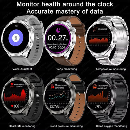 2024 For XIAOMI Android New 1.85 Inch HD Bluetooth Call Smart Watch Men Sports Fitness Tracker Heart Monitor Compass Smartwatch