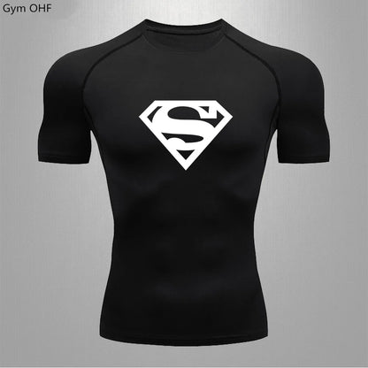 Men Gym Fitness Workout Tights Sport Jersey Athletic Running Shirt Compression Long Sleeve T Shirt Men Elastic Training T-shirt