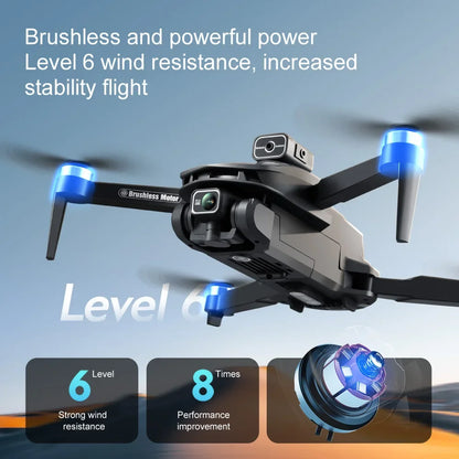 For Xiaomi V168 Drone 8K 5G GPS Professional HD Aerial Photography Dual-Camera Omnidirectional Obstacle Avoidance Drone