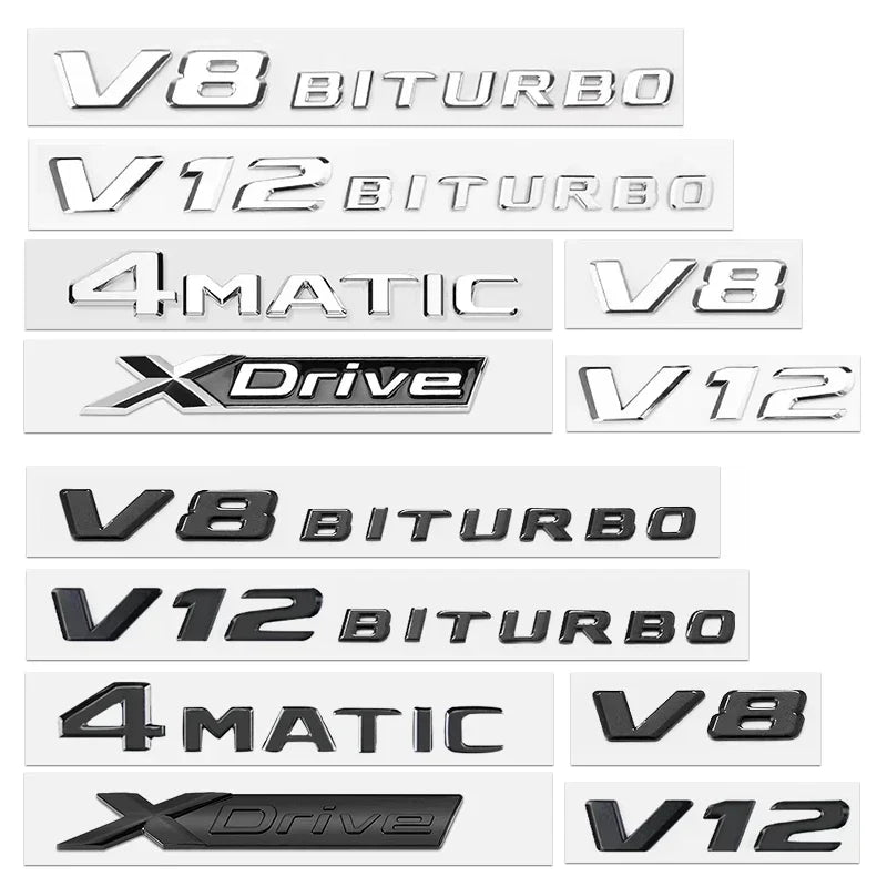 ABS Car Rear Badge Letters Decal for BMW M logo 430i 435i 440i 420d 425d 630i 640i 640d 650d Xdrive Trunk Sticker Accessories