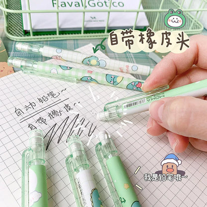 6pcs Kawaii Stationery Mechanical Pencil School Supplies Cute Things Pencils for School Anime Stationery Pens Kit Back to School