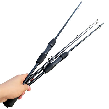 Casting Spinning Fishing Rod 1.8m 1.68m UltraLight Carbon Fiber Rod Pole 2 Section Baitcasting Fishing Rod