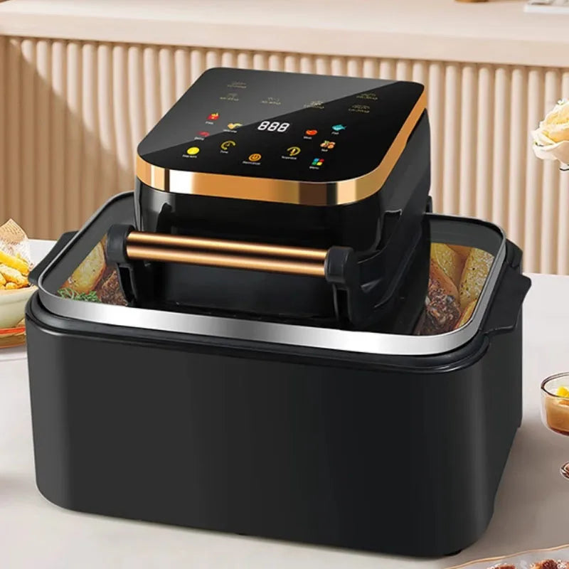 12L Air Fryer Large Capacity Ivisible Automatic Electric Fryer Household Intelligent Electric Oven Friggitrice Ad Aria