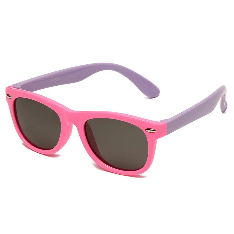 Classic Kids Silicone Sunglasses UV400 Eyewear for Boys Girls TR90 Goggles Children Sunglasses UV Protection Kids Eyewear