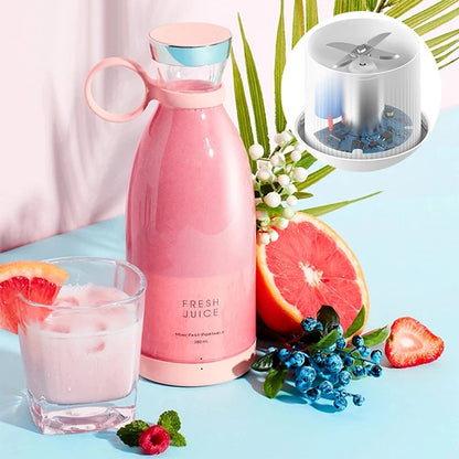 Portable Rechargeable juicer blender wireless mixer fresh juice 350ml