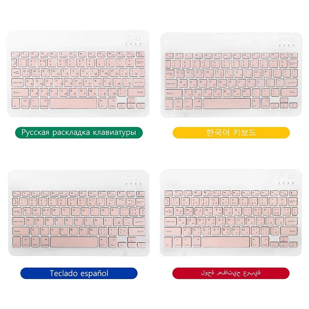 Tablet Wireless Keyboard For iOS Android Windows For iPad Huawei Samsung Xiaomi Teclado Bluetooth-compatible Keyboard and Mouse