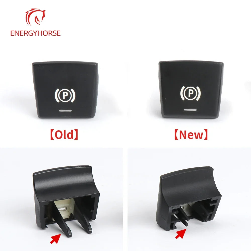 Car Parking Brake Handbrake P Button Switch Cover Auto H Caps For BMW 5 7 X3 X4 F Series F01 F02 F10 F12 F15 F16 F25 F26