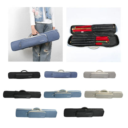 3x4 Pool Cue Cases 1/2 Snooker Pool Cue Bag Portable Lightweight Soft Billiard Cue Stick Storage Pouch Sport Accessories