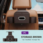 For Tesla Model 3 Y Leather Car Seatback Multi-Functional Storage Box Car Seat Back Organizer Rack Car Seat Rear Tissue Box