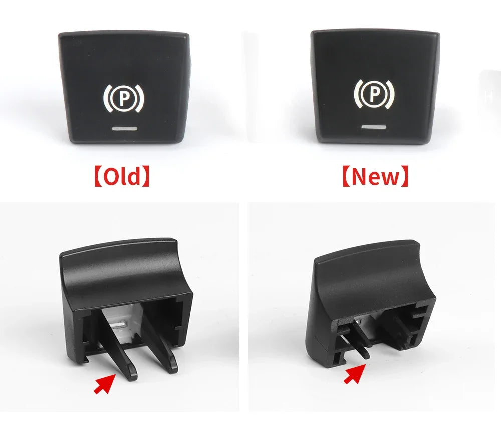 Car Parking Brake Handbrake P Button Switch Cover Auto H Caps For BMW 5 7 X3 X4 F Series F01 F02 F10 F12 F15 F16 F25 F26