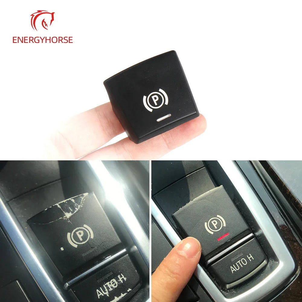 Car Parking Brake Handbrake P Button Switch Cover Auto H Caps For BMW 5 7 X3 X4 F Series F01 F02 F10 F12 F15 F16 F25 F26