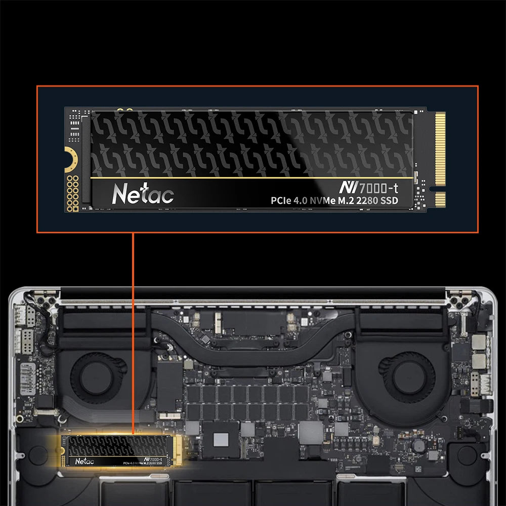 Netac SSD 1tb 2tb SSD NVMe M2 4tb 512gb PCIe 4.0 x4 M.2 2280 Disk Internal Solid State Drives NVME SSD for PS5 Laptop NV7000t