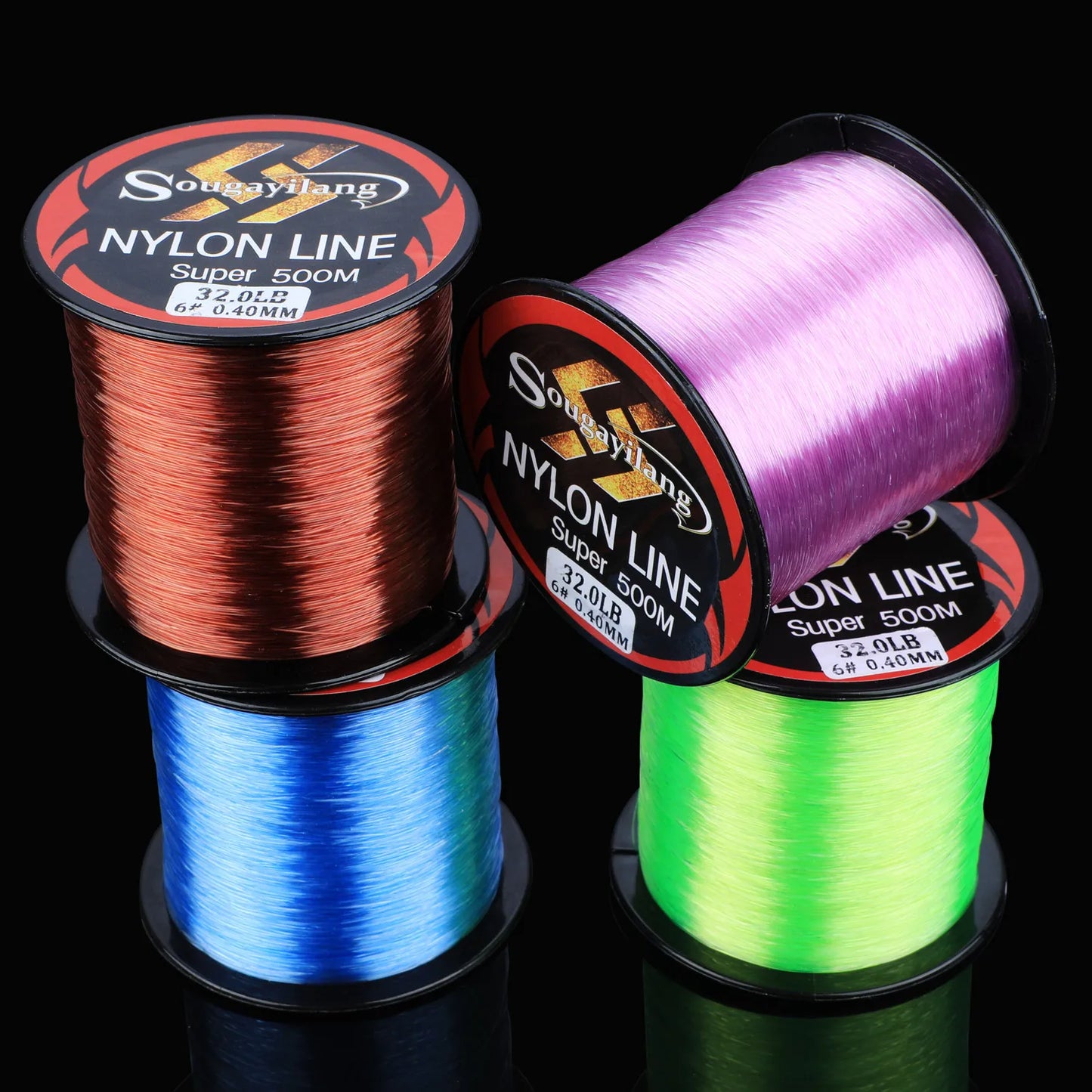 Sougayilang 500M Monofilament Line 11-36.3LB Super Strong Nylon Fishing Lines Carp Fishing Line Leader Line Sinking Lines Pesca