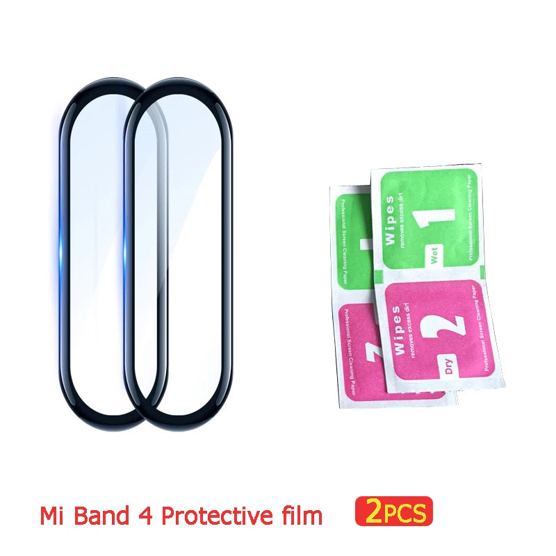 3D Full Screen Protector For Xiaomi Mi band 6 7 Miband Soft Glass Protective Smart Watch Accessories xiaomi mi band 5 4 3 Film