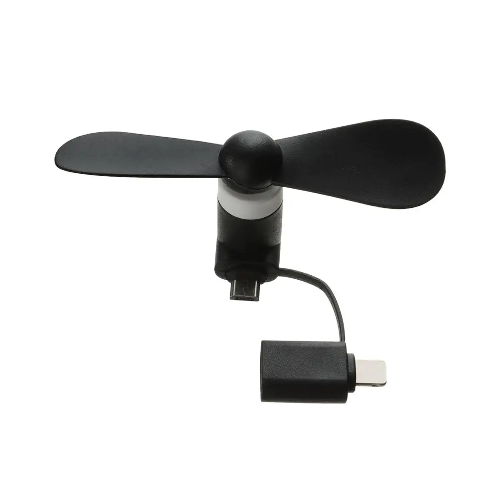 Creative USB Fan Flexible 2in1 Mini Portable Mobile Phone Fan Cooler For Android For IPhone For Samsung For Huawei For iPad