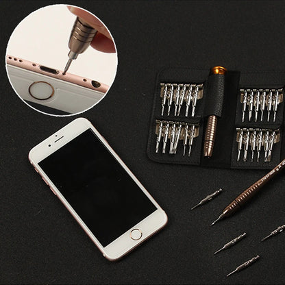 Mini Precision Screwdriver 25 in 1 Magnetic Set Electronic Torx Screwdriver Opening Repair Tools Kit For iPhone Camera Watch PC