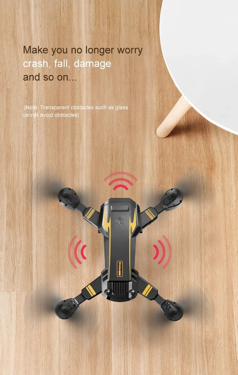 S6 Mini Drone Professional 4K HD Camera For XIAOMI Optical Flow Localization 3sided Obstacle Avoidance Quadcopter Toy Gift