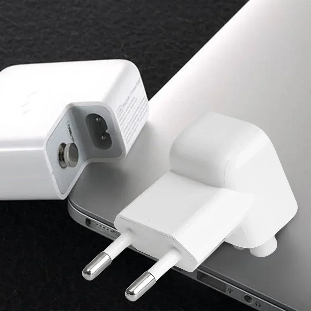 5/1Pack EU AC Power Wall Plug Duck Head For Apple MacBook iPad Pro Air Adapter Charger Fast Charging Laptop Converters Adapters