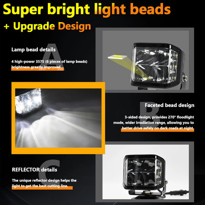 Extra strong 400W LED auxiliary lighthouse LED 5INCH Lighting Work Light mile headlight 24V Off -road ATV 4X4 LED Accessories