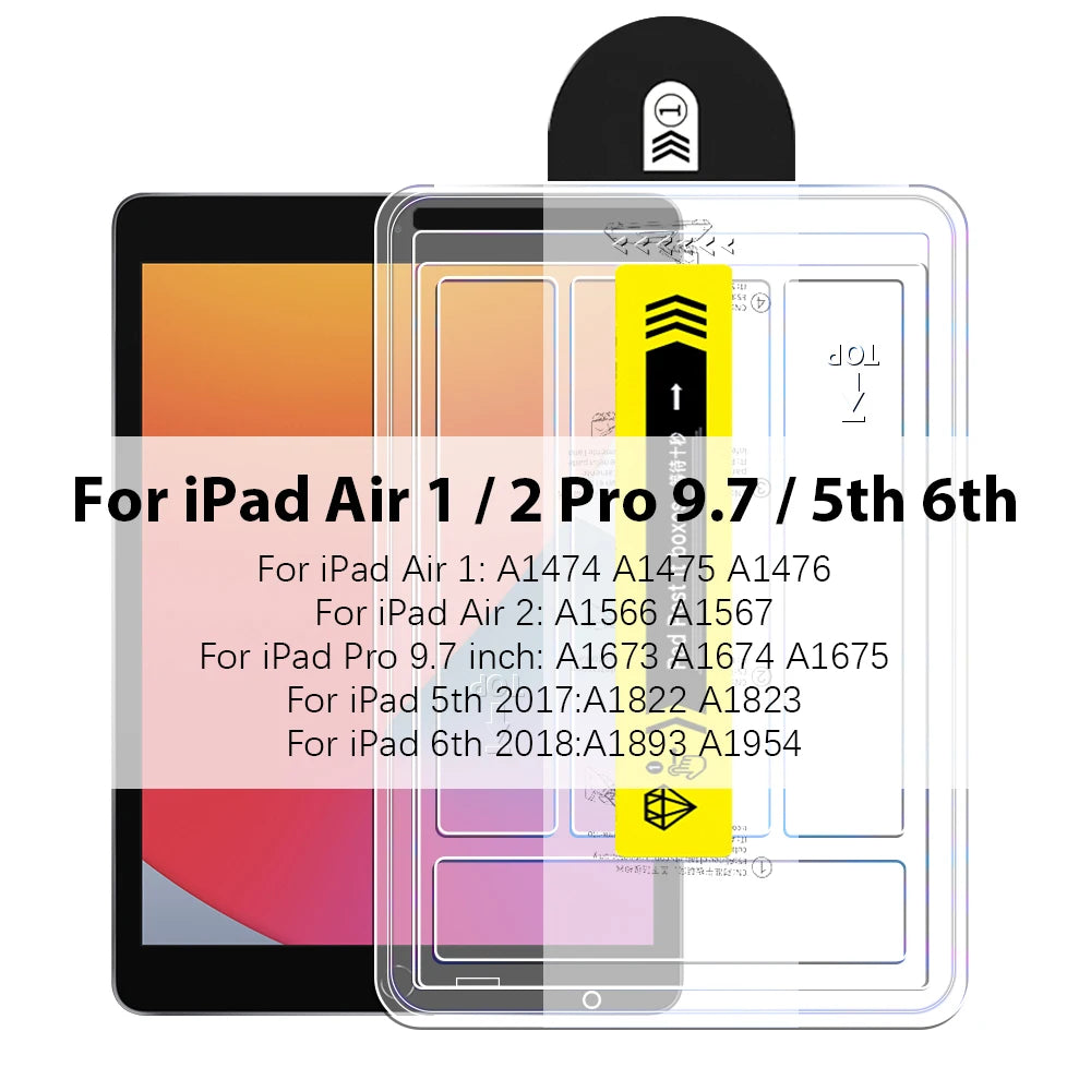 Tempered Glass Screen Protector For Ipad Pro 13 11 M4 M2 2024 12.9 10 9 10th 9th Generations Air 5 4 3 Mini 6 8th 10.2 10.9 Film