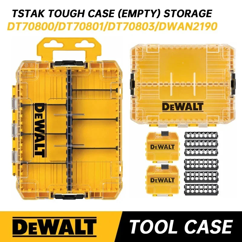 DEWALT TSTAK Tough Storage Case Power Tool Accessories Screwdriver Bit Parts Storage Box DT70801 DT70801 DWAN2190 N542474