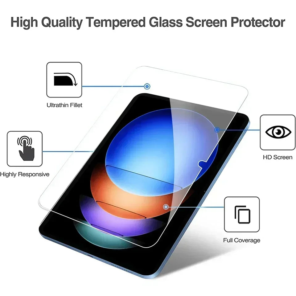 Tempered Glass Screen Protector For Xiaomi Pad 6 Max 6S Pro 14 12.4 Pad 6 5 Pro 11 Inch For Redmi Mi Pad SE Tablet Accessories