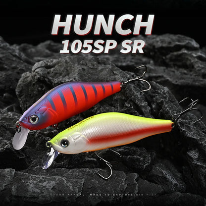 ALLBLUE HUNCH 105SP SR Fishing Lure Shad 105mm 28.5g Suspend Wobbler Minnow 1-1.5M Artificial Hard Plastic Bait Bass Pike Tackle