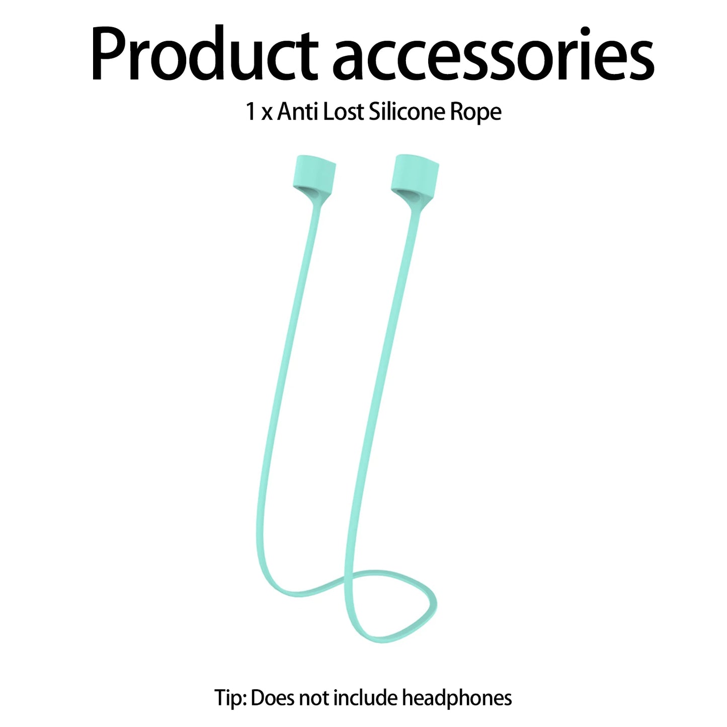 Silicone Magnetic String Rope For Apple AirPods Pro 2 3 Soft Anti-lost Cords Neck Strap For Air Ear Pods 1 2 Universal Earphone