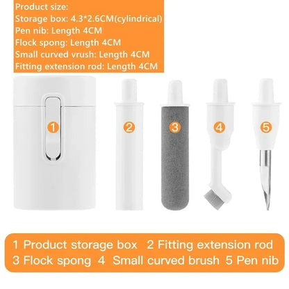 5in1 Bluetooth Earphone Cleaning Brush Set Portable Magnetic Earbuds Case Box for Apple AirPods Pro SONY Earbuds Cleaner Kit New