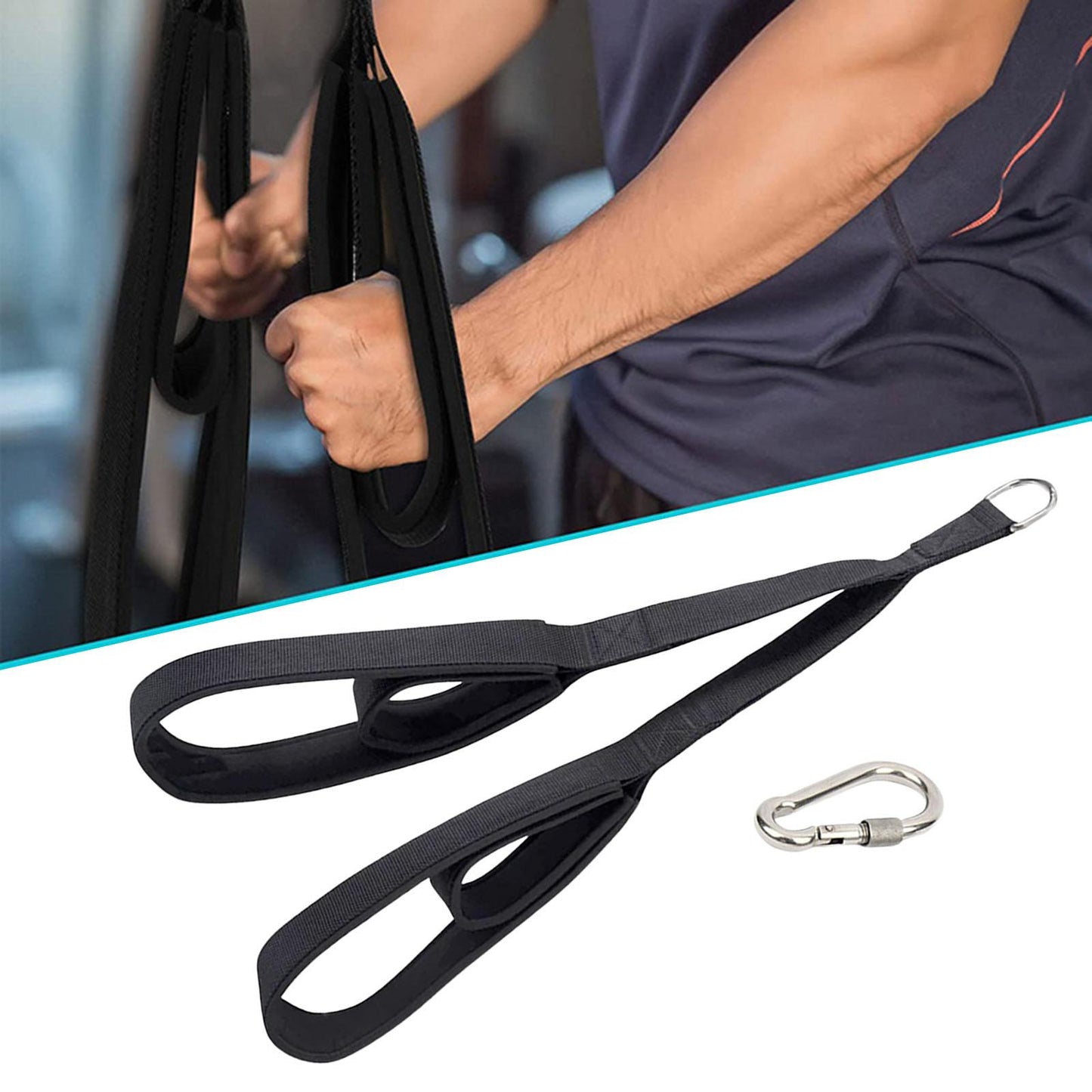 Fitness Tricep Rope Pull Down Workout Tricep Rope Cable Biceps Pulley Crunche Activating More Muscle Fibers Bicep Strap